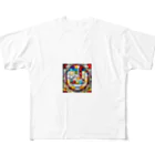 weatherの#5　ステンドグラス風　かき氷１ All-Over Print T-Shirt