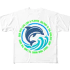 kazu_gの自由なイルカのように人生を泳ごう!心のままに2 All-Over Print T-Shirt