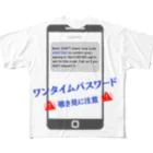 HappyFaceMarketのアメリカのワンタイムパスワード覗き見に注意！ All-Over Print T-Shirt