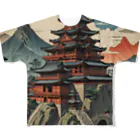 Kaz_Alter777の日本最初の魔王城 All-Over Print T-Shirt