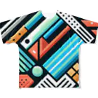 noririnoのVibrant Splash All-Over Print T-Shirt