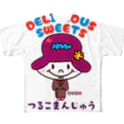 ドレメヒロコのつるこまんじゅう All-Over Print T-Shirt