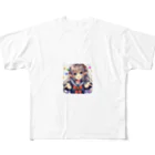 aaammmamのエルフ　美少女　セーラー服　アイドル フルグラフィックTシャツ