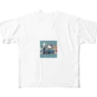 Su Shopの青い車２ フルグラフィックTシャツ