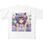 yos-1292583のねこニコばん フルグラフィックTシャツ