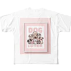 Void Dogの素敵なDOG LIVEの文字入りアート All-Over Print T-Shirt