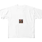 _ilka_の柴犬のヒップホップ All-Over Print T-Shirt