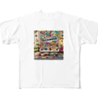 nuuartのドーパミンデコールと陽気な美学 All-Over Print T-Shirt