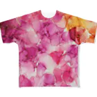 CCCHEART のマゼンタ　オレンジ　 All-Over Print T-Shirt