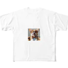 arakawork-01の物知りシリーズ　コーギー犬 All-Over Print T-Shirt