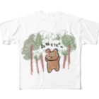 nerukuma2の森林セラピー フルグラフィックTシャツ