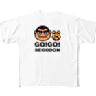 KAGOSHIMA GO!GO!PROJECT | 鹿児島 ゴーゴープロジェクトの【GO!GO! SEGODON/ゴーゴー西郷どん】 フルグラフィックTシャツ