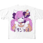 pink soupのデリシャス フルグラフィックTシャツ