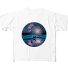 million-mindの犬だって花火鑑賞する All-Over Print T-Shirt