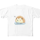 ゆるいずのおねむのハリネズミくん フルグラフィックTシャツ