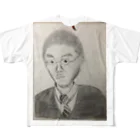 henteko_na_omiseの自画像 All-Over Print T-Shirt