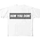 araakii@꧁THE DOGRUN꧂のHOW YOU DOIN'? フルグラフィックTシャツ