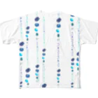 REDMOON_SAPPOROの宝石・青延べ All-Over Print T-Shirt