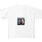 sallysanaの眼鏡フォーマルらっこ All-Over Print T-Shirt