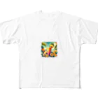 海の幸のトロピカルジュース All-Over Print T-Shirt