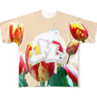 ろくもんせんのチューリップ　アート All-Over Print T-Shirt