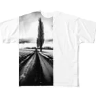 oe_photostudioのScenery of Hokkaido, Japan, early winter All-Over Print T-Shirt