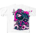 Bitter Sweet Devil's のシザー×ﾋﾟﾝｸ All-Over Print T-Shirt