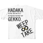 HADAKAGEKKO(WEEP＆TAKE)のビッグWEEP＆TAKEロゴ 2 フルグラフィックTシャツ