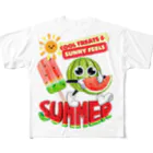 Mellow-Skyのスイカくんの夏 All-Over Print T-Shirt