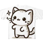 ayamomohidemiの可愛いねこちゃん フルグラフィックTシャツ