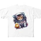 ichi_cocoの宇宙へお散歩 フルグラフィックTシャツ