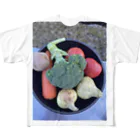 ___piguの野菜の子供達 フルグラフィックTシャツ