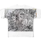 White-Holeのライトランゲージアート All-Over Print T-Shirt