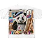 akinyan3128の絵描きのパンダ君 フルグラフィックTシャツ