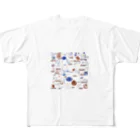 masaki_oganeの日光　大豆相関図（ゆば・湯波） All-Over Print T-Shirt