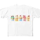 AMA14のカラフルなカップケーキ🧁 All-Over Print T-Shirt