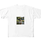 kokin0の水辺を走る犬 dog runnning on the water All-Over Print T-Shirt