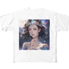 HOSHI-TANEKO🌠の✨クール・ビューティー✨ フルグラフィックTシャツ