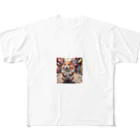 赤ペンギン@AIの街角のハムスター All-Over Print T-Shirt