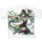 ryo-ishの碧の髪の少女 All-Over Print T-Shirt