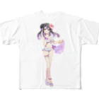 レシュラのかわいい屋さんの【フルグラフィックTシャツ】2024年水着（8/25まで） All-Over Print T-Shirt