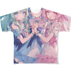 AQUAMETAVERSEのアイドルフラワーズ　なでしこ1478 フルグラフィックTシャツ