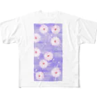 犬張子さんのお店のバレリーナ　ラベンダー色 All-Over Print T-Shirt