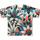 Makisuの華花柄 All-Over Print T-Shirt