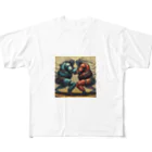 thedarkesthourの相撲をする人型ロボットたち All-Over Print T-Shirt