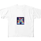 momonekokoのネオンカラーのユニコーン All-Over Print T-Shirt