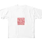 オンラインショップイエローリーフの桃色の花びら綺麗 All-Over Print T-Shirt