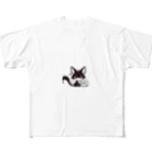 cazlandの愛くるしい猫でだめですか？ フルグラフィックTシャツ