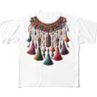 MU-SI-REのタッセル All-Over Print T-Shirt