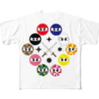 Tossy's colorの【忍び】忍び勢ぞろい All-Over Print T-Shirt